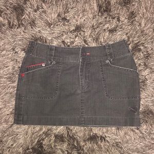 Vintage Puma Charcal Grey Mini Jean Skirt